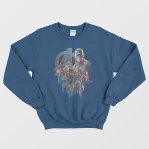 Avengers Endgame Movie Poster Marvel Superhero Fan Graphic Unisex Sweatshirt